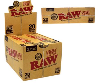 RAW CONE 70/30  20CT