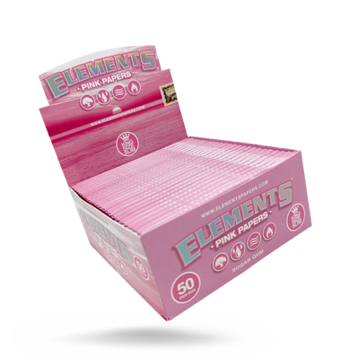 ELEMENTS PINK PAPERS KING SIZE SLIM  50 PACK