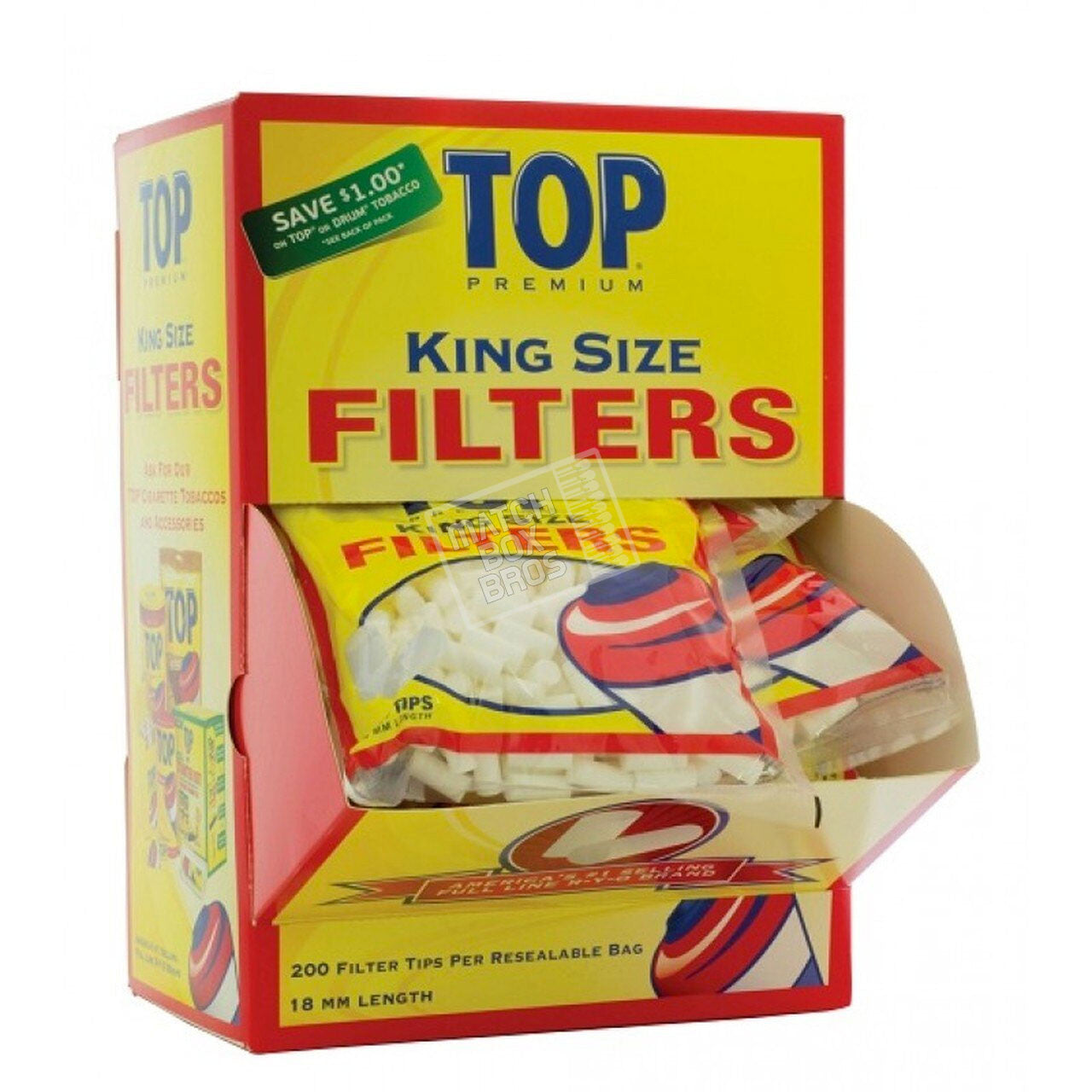 TOP FILTER TIPS 200 PER PACK