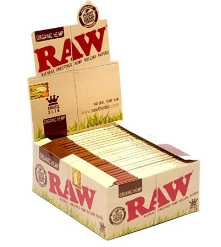 RAW ORGANIC KING SLIM 50 PER BOX