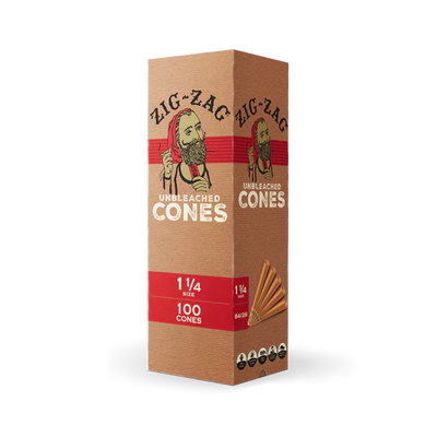 ZIG-ZAG UNBLEACHED CONES 1-1/4  100CONES